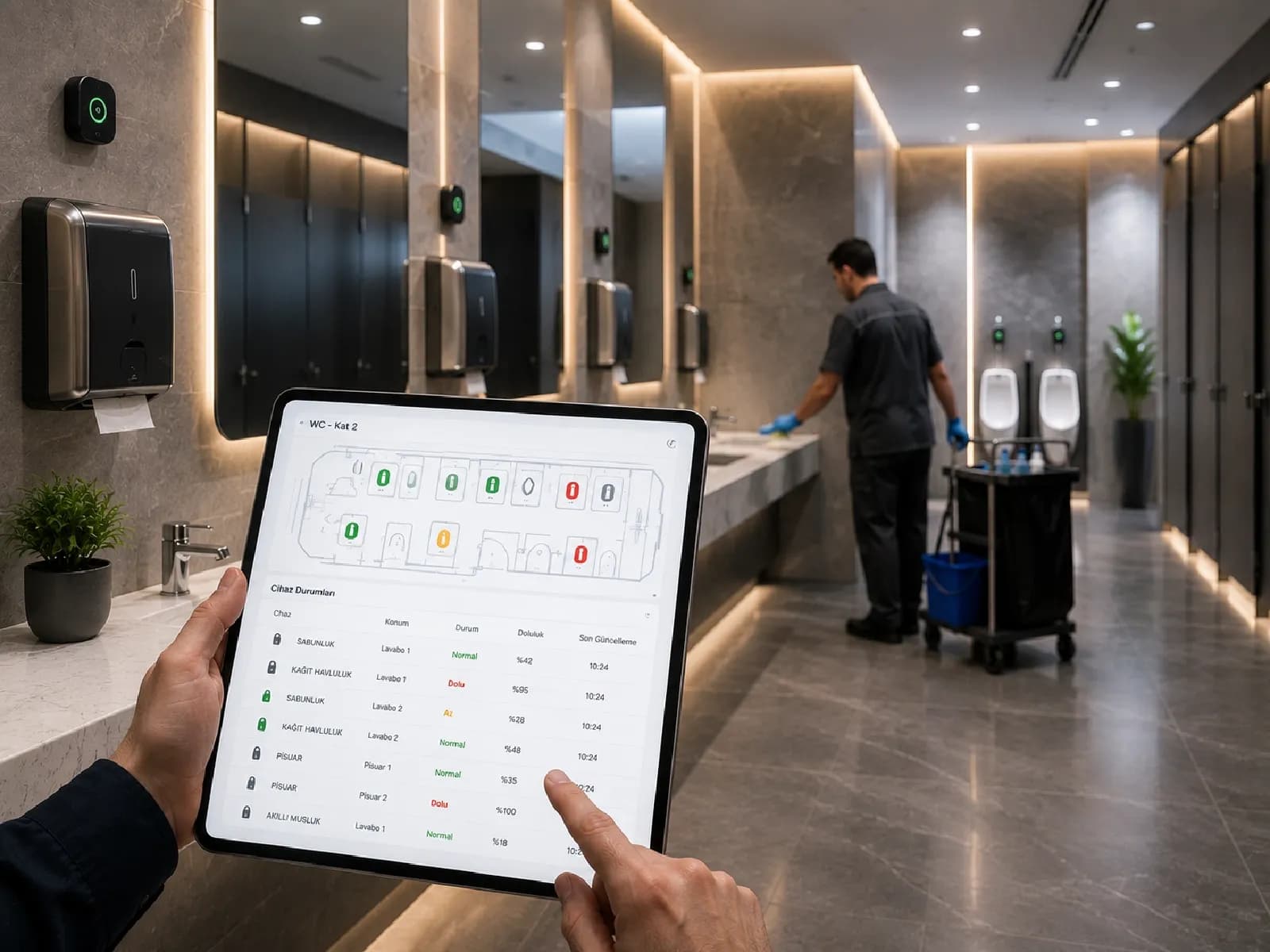 WC/Temizlik Sarf Takibi — Sarf Sensörü