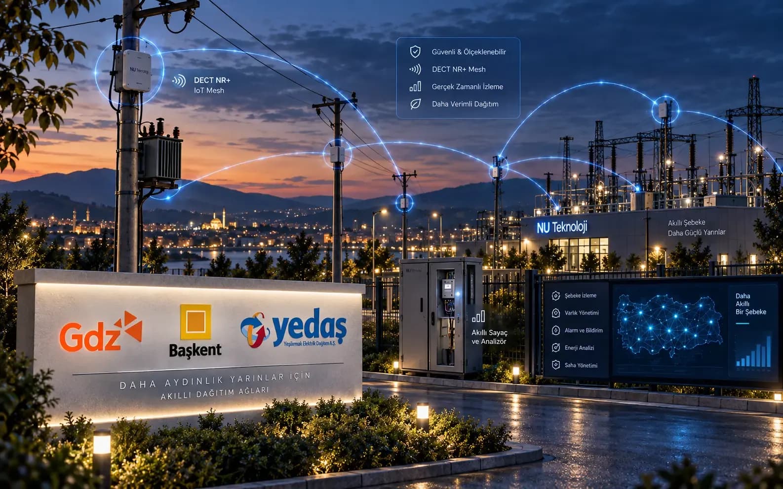 Elektrik Dağıtım Şirketleri İçin Akıllı Şebeke ve Dijital Yönetim Platformu