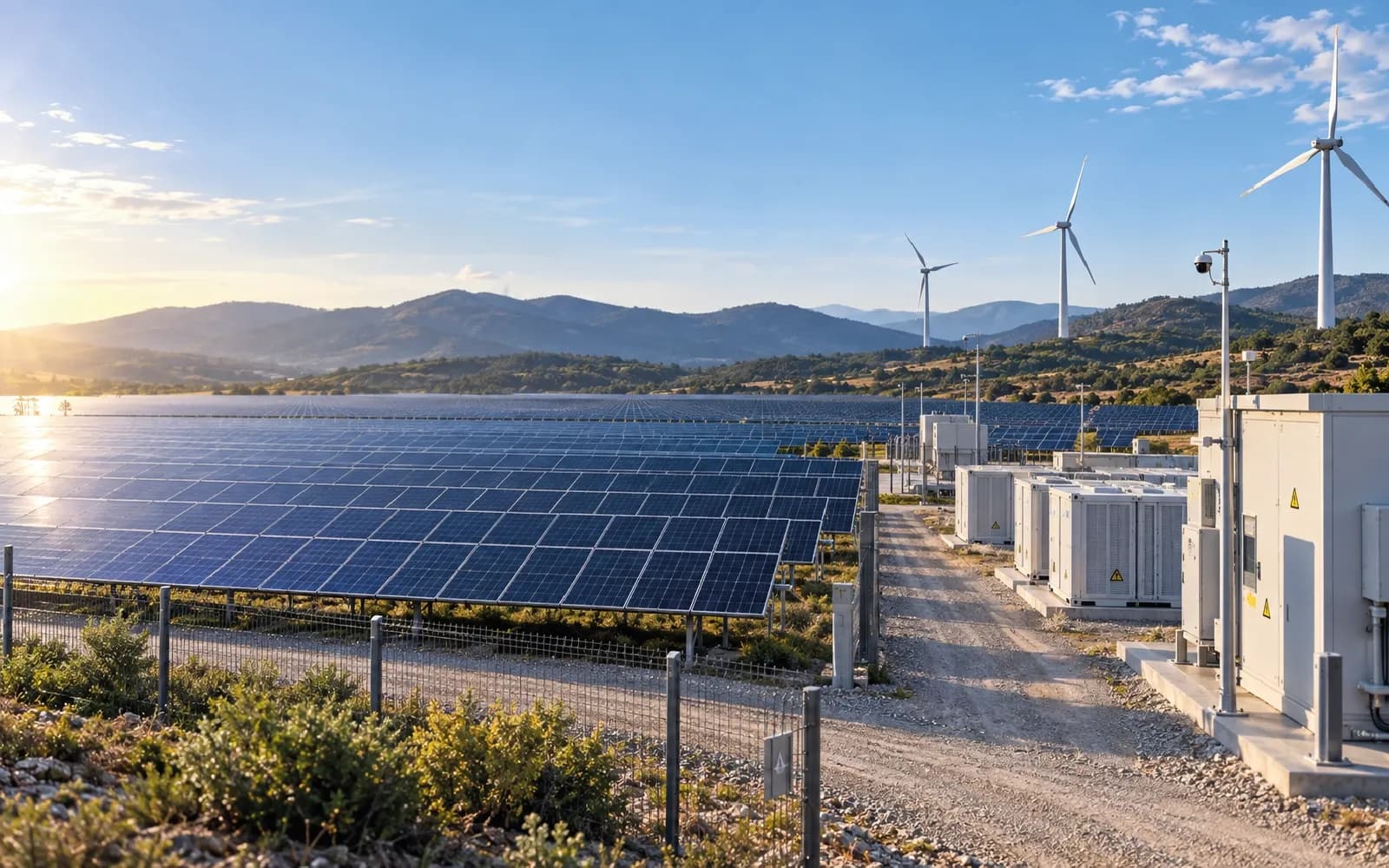 GES / RES sahası genel görünümü